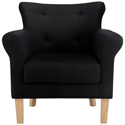 Colton Sedia D'accento Imbottita In Tessuto Intrecciato Grigio - Foto 2