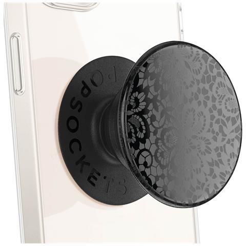 Popgrip Spot Gloss Lace Supporto Impugnatura Fissaggio Adesivo, Nero - Foto 1
