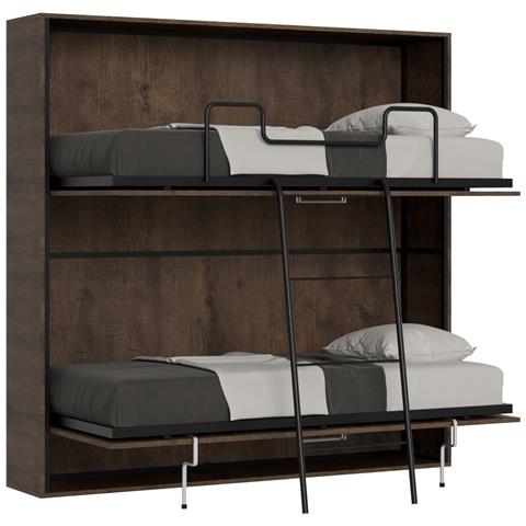 Letto Kando Doppio Orizzontale Noce - Foto 1