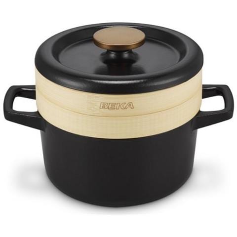 Set per Cotura 15149204 a Vapore Pentola Nori 20 cm + 2 Setacci in Bambù - Foto 2