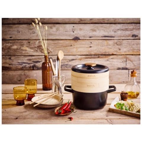Set per Cotura 15149204 a Vapore Pentola Nori 20 cm + 2 Setacci in Bambù - Foto 6