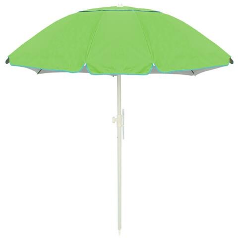 Ombrellone Spiaggia Mare Portatile Palo Reclinabile Tinta Unita Modello Caprera Diametro 180 Verde - Foto 1
