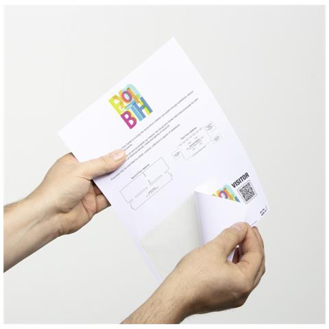 825802 badge e porta badge Carta 100 pz - Foto 1