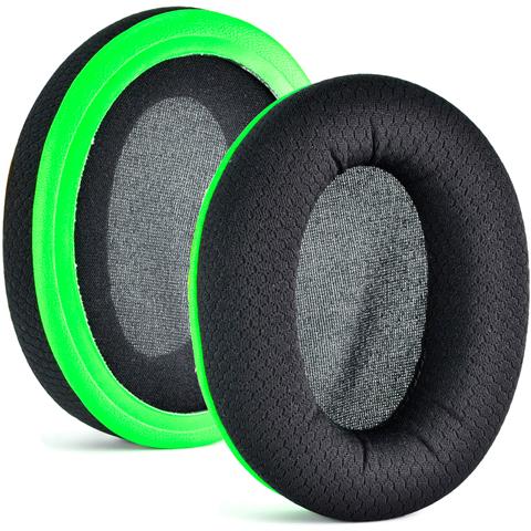 Cuscinetti Auricolari Di Ricambio Per Cuffie Razer - Confezione Da 2, Nero E Verde - Foto 2