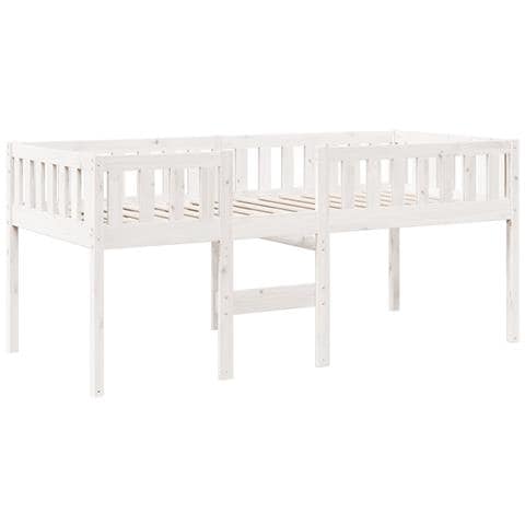 Letto Per Bambini Senza Materasso Bianco 90x190cm Massello Pino - Foto 3