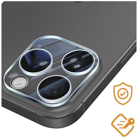 Vetro Temperato Fotocamera Per Iphone 16 Pro Max Durezza 9h Antigraffi - Foto 5