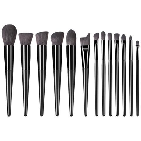 Set Di Pennelli Per Trucco Professionale Da 18 Pezzi Con Borsa Per Pennelli Nera Black - Foto 1