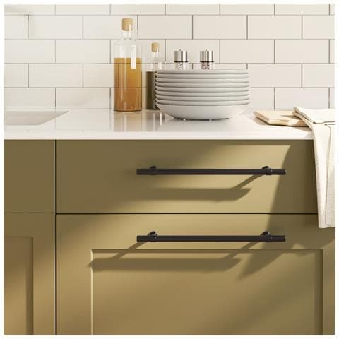 Maniglie Per Mobili 20 Pz Nere 224 Mm In Acciaio Inox - Foto 1