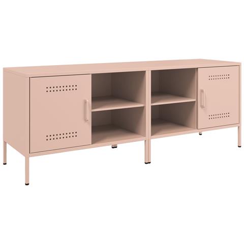 Mobili Tv 2pz Rosa 68x39x50,5 Cm In Acciaio - Foto 2