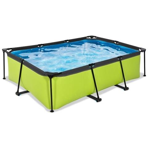 Piscina Fuori Terra - Rettangolo - 220x150x65 Cm - Groen - Include Accessori Coordinati Cb77 - Foto 4