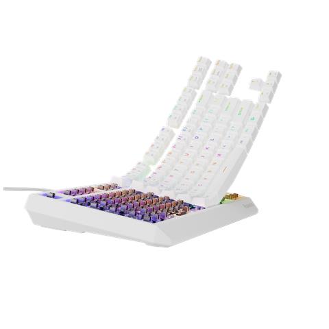 Thor 230 TKL tastiera Gaming USB + RF Wireless + Bluetooth QWERTY Bianco - Foto 2