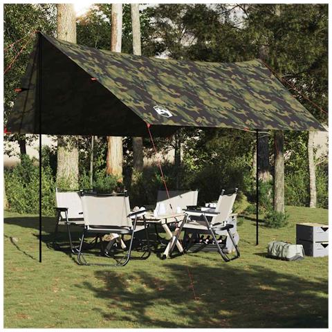 Telone da Campeggio Mimetica 438x376x212 cm Impermeabile - Foto 1