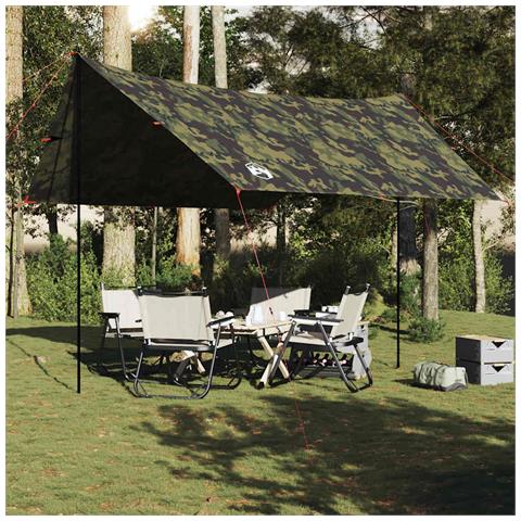 Telone da Campeggio Mimetica 438x376x212 cm Impermeabile - Foto 2