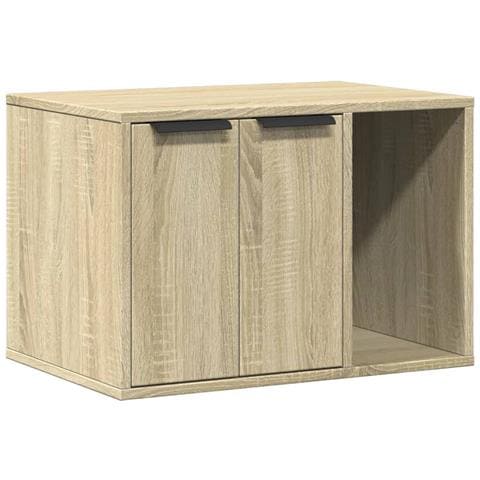 Recinto Lettiera Gatti Rovere Sonoma 60x40x40 cm in Truciolato - Foto 1