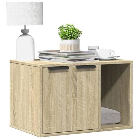 Recinto Lettiera Gatti Rovere Sonoma 60x40x40 cm in Truciolato - Foto 2