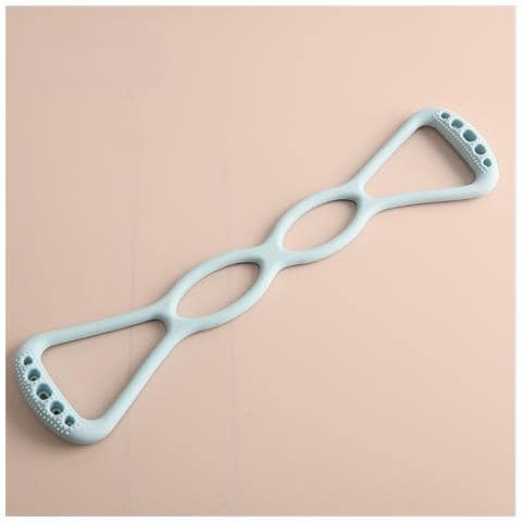 Fascia Elastica Yoga A 8 Per Stretching E Allenamento - Silicone, Portatile Blue - Foto 2