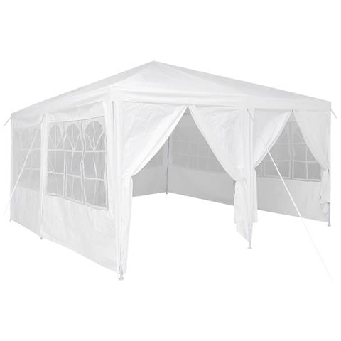 Tenda Party Bianco 400 x 400 x 266 cm Poliestere e Acciaio - Foto 1