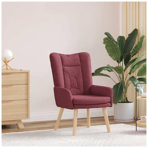 Sedia rilassante Rosso vino 63 x 67 x 94 cm Tessuto - Foto 2