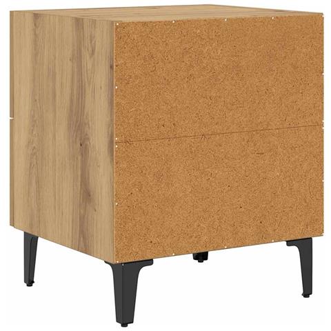 Armadietto per letto 2 pcs rovere artigianale 40 x 35 x 47,5 cm - Foto 9