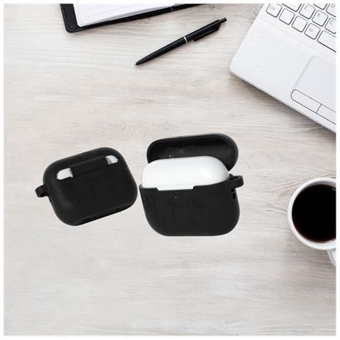 Custodia Protettiva In Silicone Compatibile Con Apple Airpods Pro 3 - Antishock, Impermeabile E Anti-caduta Black - Foto 2