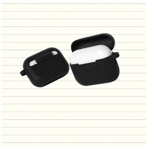 Custodia Protettiva In Silicone Compatibile Con Apple Airpods Pro 3 - Antishock, Impermeabile E Anti-caduta Black - Foto 3