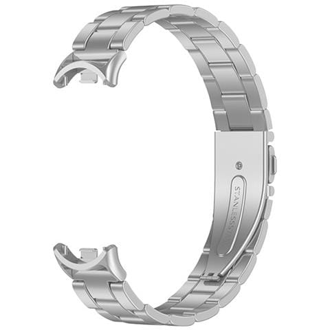 Cinturino In Metallo Compatibile Con Xiaomi Mi Band 8/9/10 - Design A Barra A Molla - Acciaio Inossidabile Silver - Foto 1