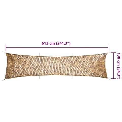 Rete Mimetica con Custodia di Conservazione 613x138 cm Sabbia - Foto 7