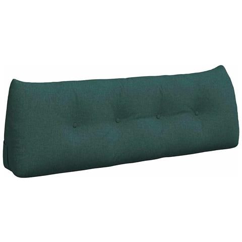 Cuscino per Schiena Verde Scuro 140 x 24 x 50 cm Tessuto - Foto 1