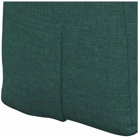 Cuscino per Schiena Verde Scuro 140 x 24 x 50 cm Tessuto - Foto 9