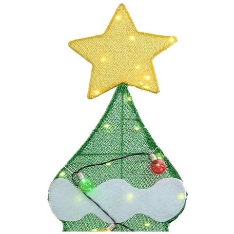 Albero di Natale Illuminato con 3 Scatole Regalo 2D Bianco Caldo - Foto 9