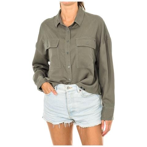 Camicia Da Donna A Maniche Lunghe Con Collo A Revers W4010008a - Foto 1
