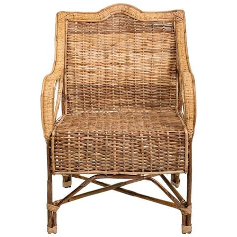 Poltrona In Bambù E Rattan Marrone 64x48x99h - Foto 2