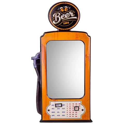 Specchio In Metallo Arancione 42x82x5h - Foto 2