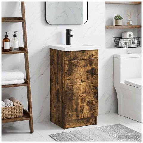Mobile da bagno con lavabo Rovere Fumo 42 x 40 x 84,5 cm - Foto 2