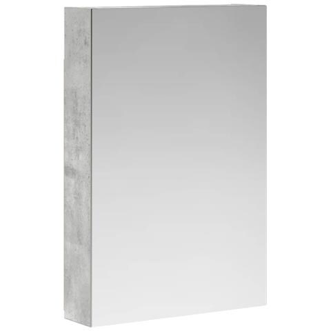 Mobiletto per specchio da bagno con lo scaffale Grigio cemento - Foto 1