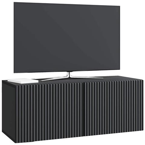 Mobile Porta TV da Muro Nero 78,5 x 31 x 30 cm - Foto 2