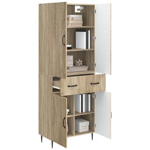 Set di armadi 2 pcs Rovere Sonoma 66 x 34,5 x 89,5 cm - Foto 2