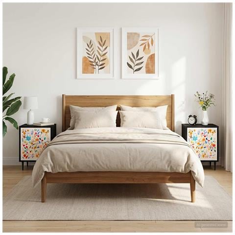 Armadio da Notte MAINZ 2 pz Rovere Nero 36 x 33 x 51 cm - Foto 2
