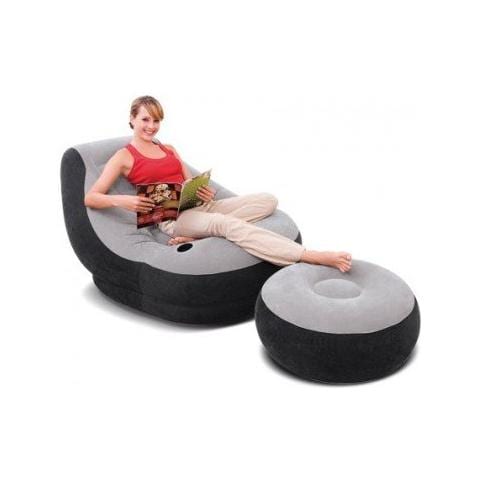 68564 Poltrona Lounge 99X130X76 cm con poggia piedi - Foto 2