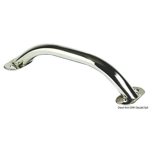 Corrimano in Tubo Ovalizzato con Viti Argento Acciaio Inox 19 x 25 mm 41.911.09 - Foto 1