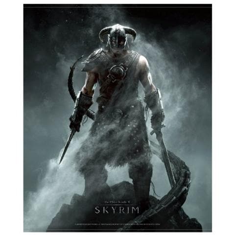 The Elder Scrolls V Skyrim Wallscroll Dragonborn 100 X 77 Cm - Foto 1