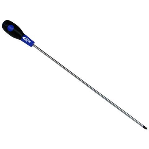 Cacciavite Con Lama A Croce Phillips In Acciaio Cromo Vanadio Molibdeno, Punta Magnetica E Manico Ergonomico, Tipo Lungo - Foto 1