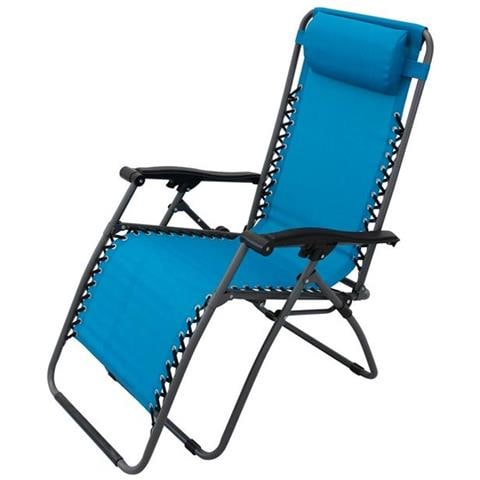 MilaniHome Sdraio da Giardino gravit/à Zero Pieghevole XXL Struttura in Metallo Nero Tessuto Oxford Nero Imbottito per Campeggio Spiaggia Mare Piscina Giardino