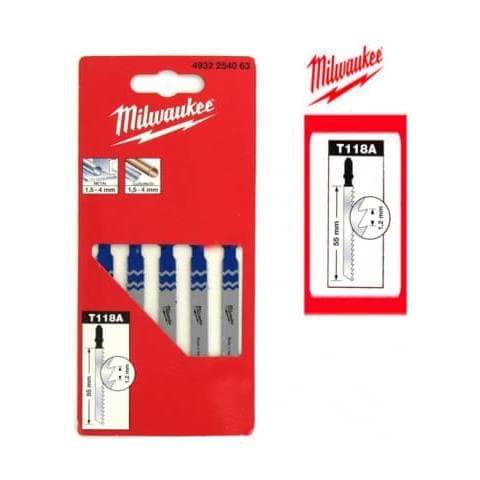 Confezione Da 5 Lame Per Seghetto Alternativo Metallo 55 Mm Dentata 1,2 Millimetri 4.932.254,0630 - Foto 2
