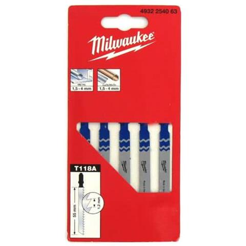 Confezione Da 5 Lame Per Seghetto Alternativo Metallo 55 Mm Dentata 1,2 Millimetri 4.932.254,0630 - Foto 3