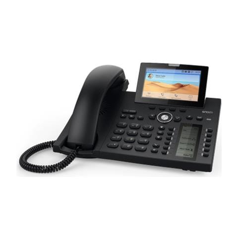 D375 Cornetta cablata 12linee TFT Nero telefono IP - Foto 1