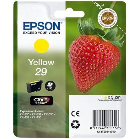 Originale Epson T2984 Gialla Per Epson Expression Home Xp235 Xp332 Xp335 Xp432 Xp435 2984 29 C13t29844012 Capacita' 180 Pagine - Foto 1
