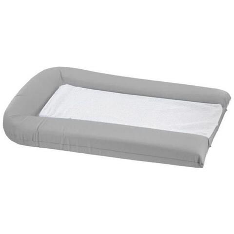 Domiva - Materassino Fasciatoio In Pvc Con 2 Spugne Rimovibili, I Colori: Grigio Perla - Foto 3