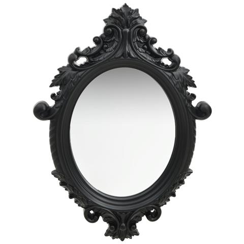 Specchio Da Parete Stile Castello 56x76 Cm Nero - Foto 1
