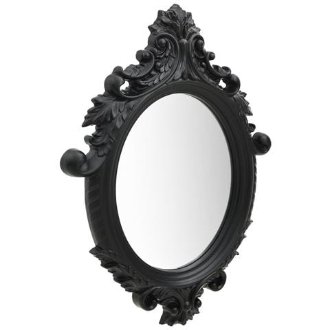 Specchio Da Parete Stile Castello 56x76 Cm Nero - Foto 5